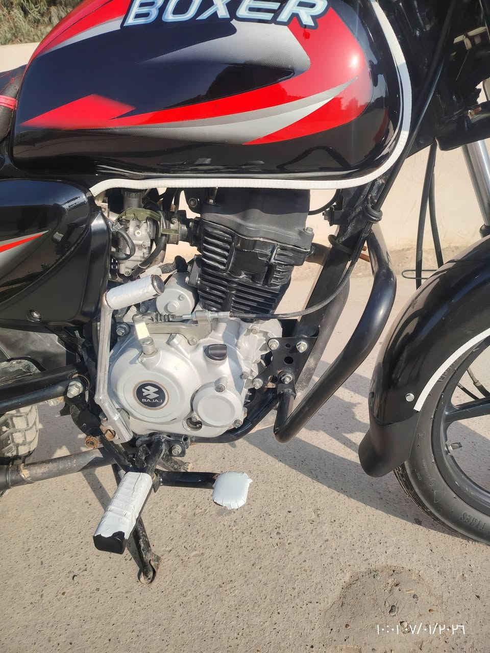 دراجه بوكسر ٢٣ مكينه بلاد ممفتوحه مرقم انكليزي تحويل ثاني يوم مكان الدراجه ديالى تقاطع القدس السعر مليونين و٤٠٠ بيها مجال بيع مستعجل.. للتواصل /***********
