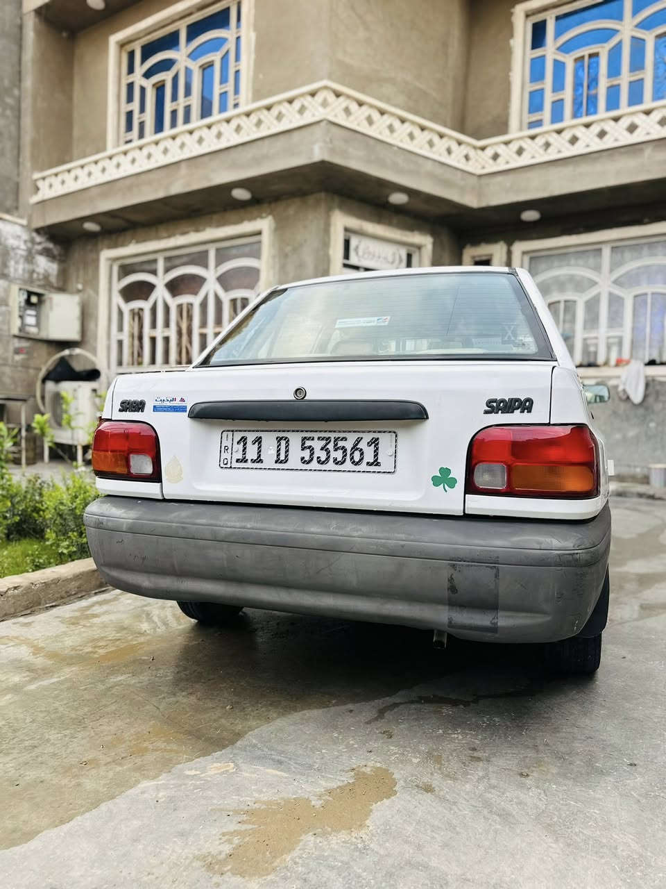 السلام عليكم
سايبا 2011 مكفولة من الضربة 
البنيد بي فابلون ونشال الصبغ وبدلته فقط 
شواصي كفالة 
كير ومكينة كفالة 
تخم تاير 
دوشمة 
سيارة جديدة وخير من الله 
السعر 38$ وبيها مجال 
مكاني بغداد البلديات 
***********
