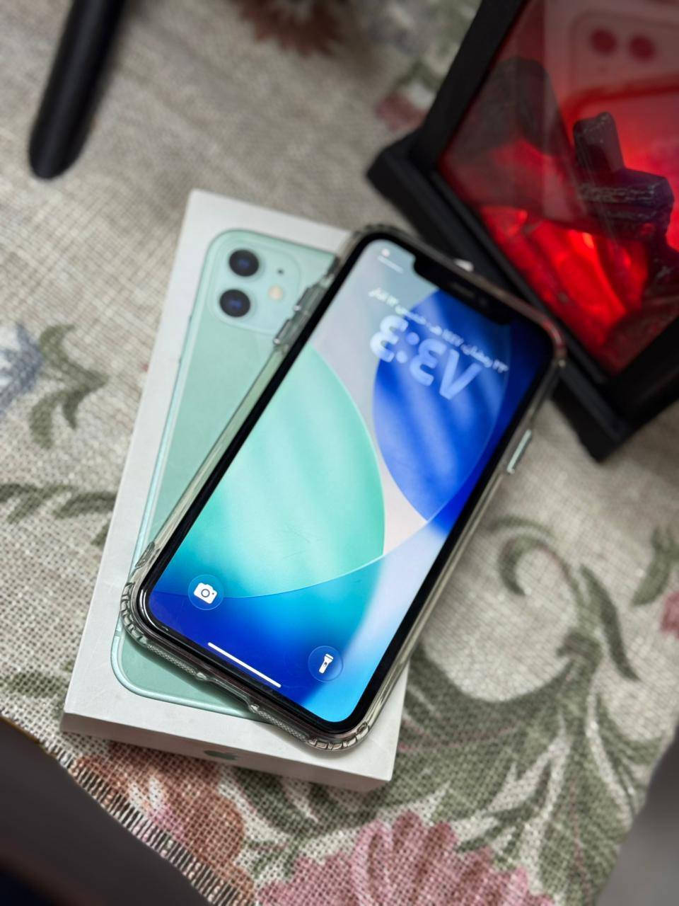 السلام عليكم
ايفون 11 العادي لون تركوازي الجهاز نضيف كلش بي شخط بالشاشة فقط
بطاريه تقره بالحاسبه 75
ذاكرة 128 باكيته وياه موجود 
سعرة 225 الف للتواصل 
*********** واتساب
