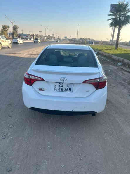 كورلا 2016 
فئه LE
رقم أربيل بأسمي
تحويل مباشر
كامره خلفيه
مثبت سرعه
محرك 1800 ما مفتوح
تحكم استيرن
السياره خير من الله
نقص مشط استيرن تعبان
ضرر السونار مرفق مع المنشور
بغداد الكرخ
***********
السعر 118 وبيها مجال
