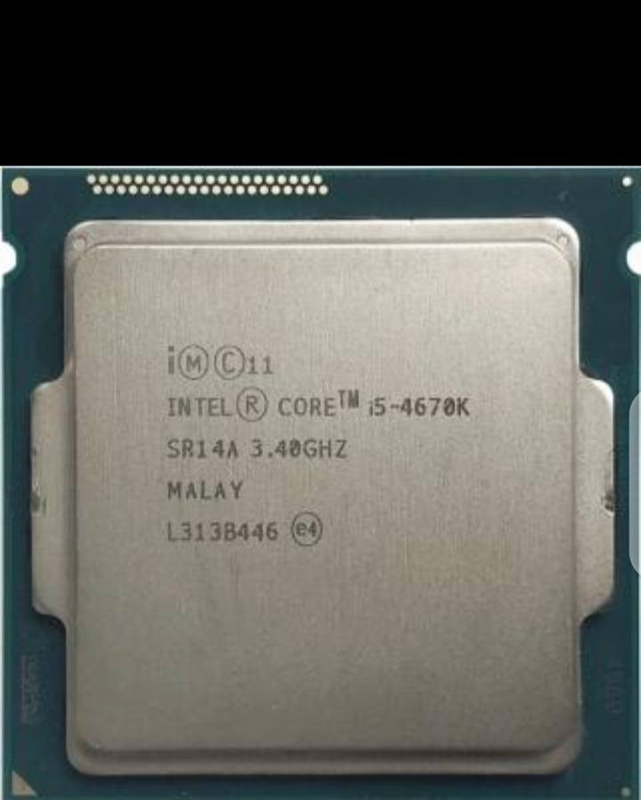 اسلام عليكم
المذربورد:
Gigabyte GA-H81M-S1
🔹 المعالج:
Intel Core i5-4670K
✅ المعالج 4 أنوية حقيقية وأداؤه ممتاز للألعاب الخفيفة والمتوسطة
✅ يدعم كروت مثل GTX 1650 / 1660 / RX 580 بدون مشاكل 
✅ مناسب لتجميعة اقتصادية 
✅ البورد نظيف وشغال بدون مشاكل
📦 المحتويات:
بورد Gigabyte H81M-S1
معالج i5-4670K
مبرد معالج Cooler Master
مكاني بغداد اليرموك ***********
السعر 65الف
