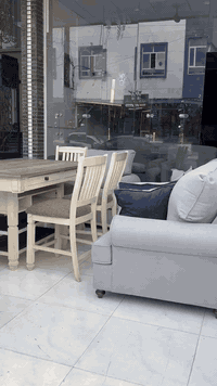 طقم اشلي امريكي • ٦كراسي • خشب طبيعي