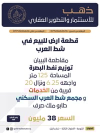 التنومة الاكوات • البصرة • ١٢٥م