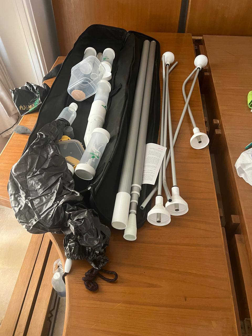 السلام عليكم
متوفر لدينا جهاز تلقيح النخيل الالي 
يسهل عملية تلقيح النخيل ويوفر طحين القاح 
سارع بالشراء مع تخفيض للاسعار من 500$ سابقا الى 300$ السعر الحال والكمية محدودة
للاستفسار الاتصال على الرقم ‏‪+964 783 499 4275‬‏
