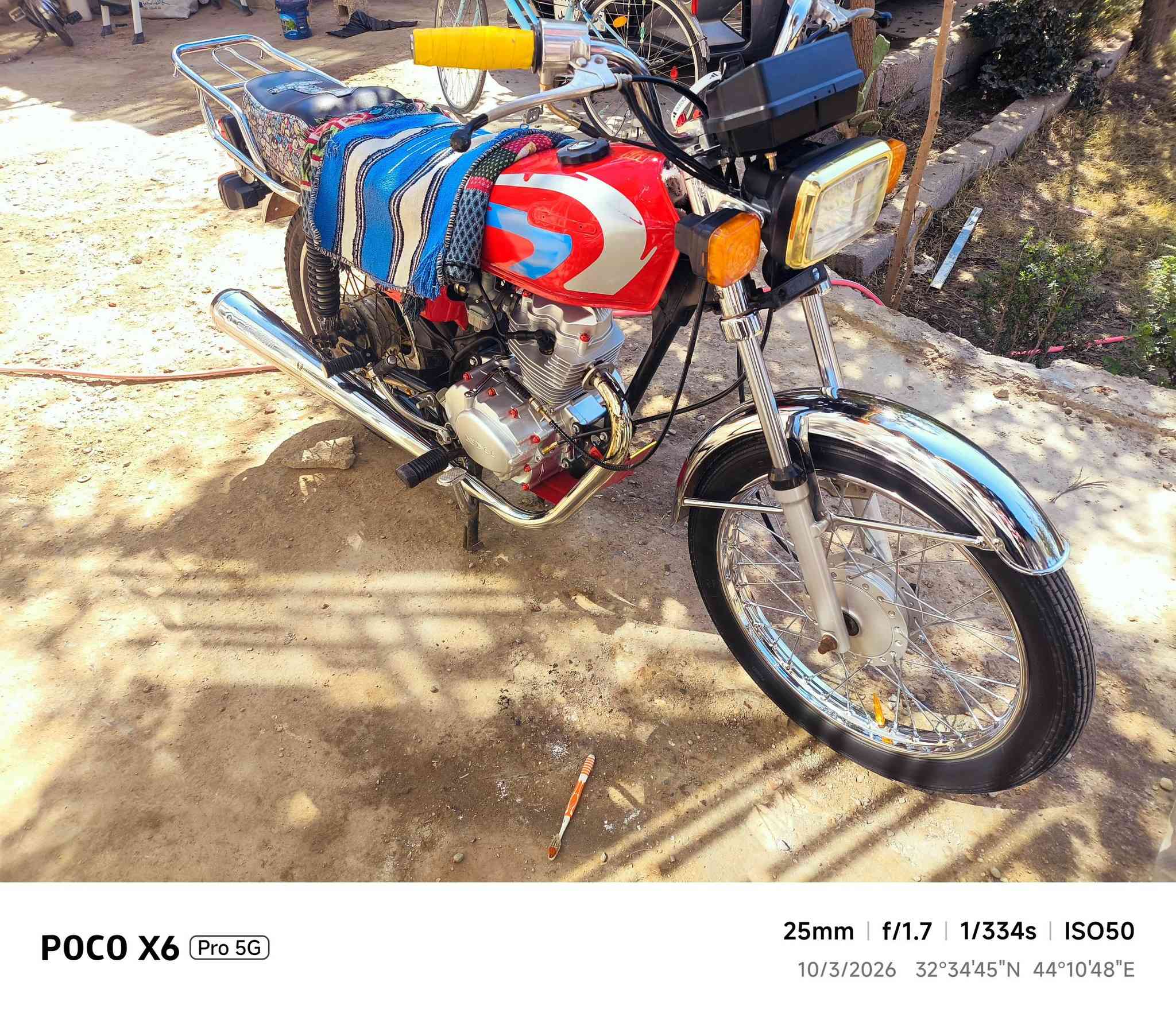 سلام عليكم دراجه للبيع شاصي 16تعمير 2025 نامه امتياز كلك مكفوله من السرقه نضيفه شوفت عينك كشن التفصال السعر 450وبيها مجال  معمره بشهر الثالث مكاني كربلاء طويريج السياحي هاذا رقمي***********
