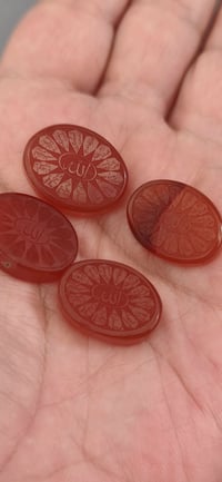 عقيق يماني • طبيعي غير معالج • حرز الإمام الجواد