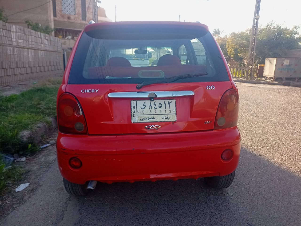 سلام عليكم
كيو كيو 2013 سياره نضيفه جدا محرك نضيف كير اوتماتيك بحاله ممتازه بلاديه السعر29  العنوان بغداد حي القاهره ***********
