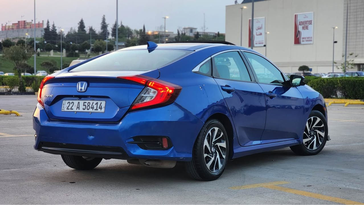 Honda civic 2017
هۆندا سیڤیک ٢٠١٧
بەسمە
شغال 
تەحدید سرعة
سوكان ڤۆلیوم
برێک بەسمە
سێ مۆدی لێخوڕین (نۆڕماڵ، سپۆرت، ئیکۆ)
ئۆتۆ هۆڵد
 سڵاید
دوو کامێرا 
مەکینە ٢.٠ بێ تۆربۆ
گێر ئۆتۆماتیک
سەنەوی و ژینگە و ڕێگاوبان ی تا 2028 تازەیە 
بە شەرتی تەحویل 
یەک چەمەلەغی بۆیاخە 
نرخ :104 قفڵ 
شوێن : سلێمانی
‏*********** السليمانية, العراق
