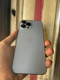 ايفون 13 برو ماكس مراوس بايفون فقط   جهاز شغال مابي اي نقص لون بحري مم...