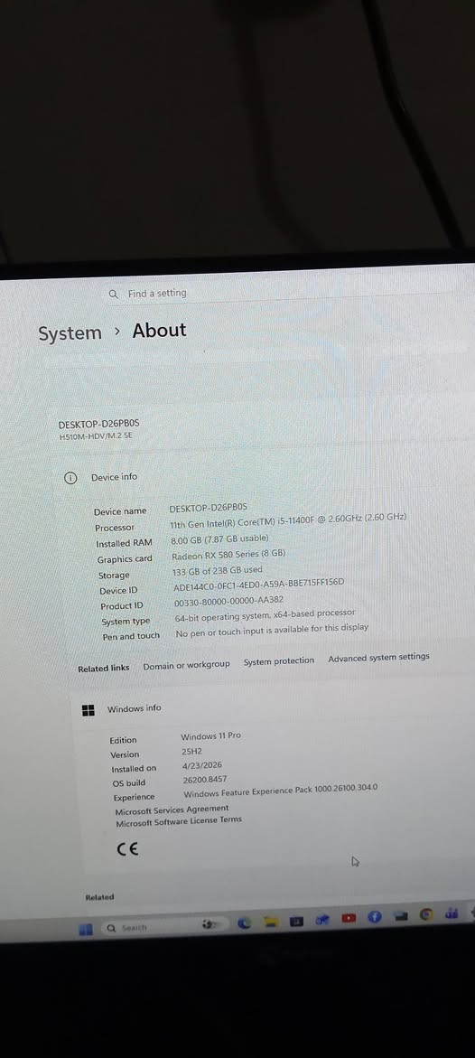 سلام عليكم pc المواصفات مذكورة بالصور السعر 525 وقابل للتفاوض..


**إذا كنت صاحب هذا الإعلان وتريد حذفه لأي سبب، رجاءا أرسل رسالة إلى الدعم الفني**
