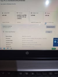 حاسبه Hp للبيع السعر265الف بطاريه جديدة لابتوب نظيفه جدا استخدام شخصي ...