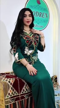 دشداشة كشمير • تطريز خيط حرير • نص درزن