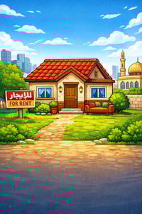 بيت للايجار طابق ارضي مشتمل غرفه نوم ماستر مطبخ استقبال صحيات هول حي ا...