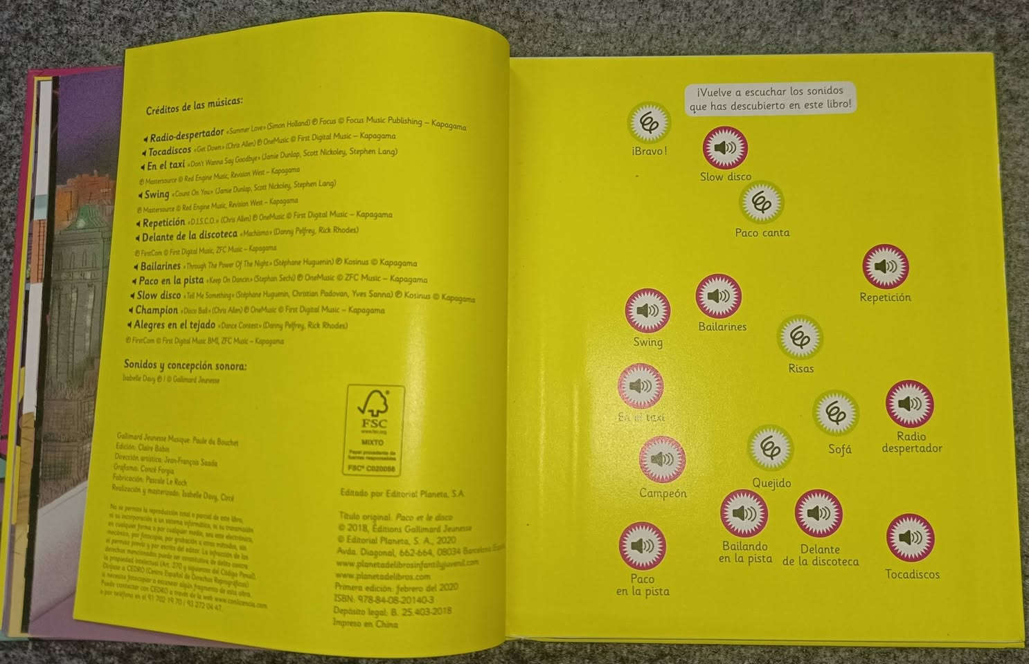 هذا المنتج هو كتاب موسيقي للأطفال بعنوان "Paco y la música disco" (باكو وموسيقى الديسكو) من تأليف ماجالي لو هوش. 
المميزات: يحتوي الكتاب على 16 مقطوعة موسيقية يمكن سماعها بضغط الأيقونات الموجودة داخل صفحاته. 
المحتوى: تدور القصة حول شخصية "باكو" ومشاركته في مسابقة رقص ديسكو في نيويورك. 
الفئة العمرية: مناسب للأطفال الصغار، وعادة ما يُصنف للفئات العمرية من 3 إلى 6 سنوات. 
السعر (10000)
يوجد توصيل داخل الموصل و جميع المحافظات
للحجز مراسلة الصفحة


**إذا كنت صاحب هذا الإعلان وتريد حذفه لأي سبب، رجاءا أرسل رسالة إلى الدعم الفني**