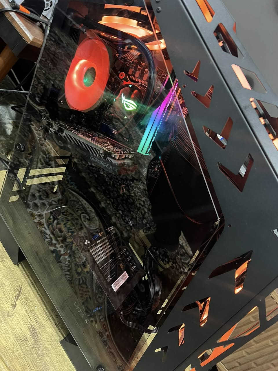 السلام عليكم كيس للبيع مواصفات
Gpu: RTX3050 6 gb zotac

Cpu: ci5 12400f

Motherboard: msi B760pro e

Ram: black wolf 16Gb 2*8 3200Hz

Hdd:king space 1tb gen3

Powersupply:fsp 750+80gold

Cooler: rog strix lc120 fan1

قيم السعر وادخلي واني حاضر للكل


**إذا كنت صاحب هذا الإعلان وتريد حذفه لأي سبب، رجاءا أرسل رسالة إلى الدعم الفني**