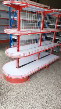 بيع كافه انواع الرفوف الحديثه الجداريه والمخزنيه والوسطيه الخاصه بجميع...