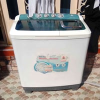 غسالة جديدة • استعمال قليل • غسل وتنشيف