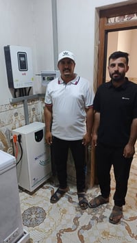 بطارية ١٦KW • انفرتر ٦KW • ألواح ٨×٦٠٠W