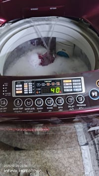 غساله ماركه LG ضمان 10سنوات 18كيلو غسل تنشيف جميع الميزات بيه مي بارد ...
