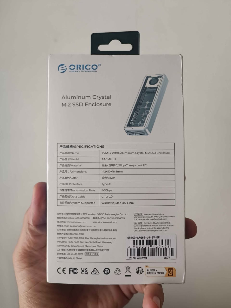 ORICO Aluminum Crystal 40Gbps M.2 SSD Enclosure with cooling fan
راك اوريكو بسرعة هائلة مع مروحة تبريد للمحافظة على الأداء الثابت بغداد, العراق


**إذا كنت صاحب هذا الإعلان وتريد حذفه لأي سبب، رجاءا أرسل رسالة إلى الدعم الفني**