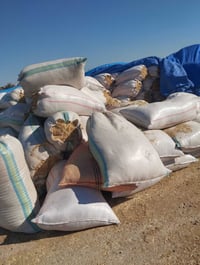 تبن للبيع شلفان ارتفاع 150وعرض 90ودكاك فول تبن شرط نضيف مال السنة  تبن...