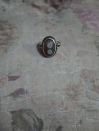 خاتم سليماني • فضة قديمة • عيون