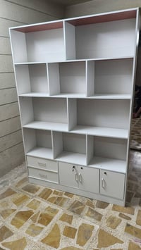 مكتبة للبيع إيكيا كلش نضيفه دولاب خشب أم دي إف الموشراي ياريت يرفع الم...