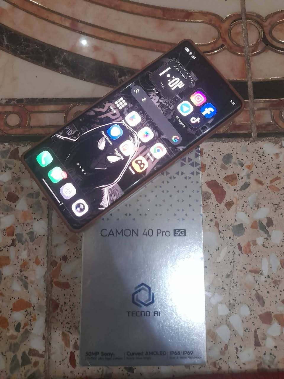 السلام عليكم
TECNO CAMON 40 Pro 5G
ذاكره 256
رام 24
بطاريه 5200
كامل ملحقات جهاز جديد استخدام قليل 
سعره 330 
مكاني واسط عزيزية


**إذا كنت صاحب هذا الإعلان وتريد حذفه لأي سبب، رجاءا أرسل رسالة إلى الدعم الفني**
