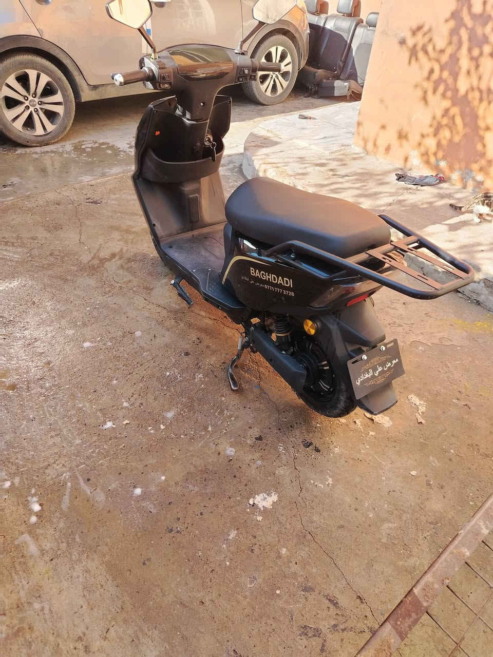 السلام عليكم للبيع دراجة شحن
موديل ٢٠٢٥
ستة بطاريات دبل 
منفذ شحن
بصمة تشغيل عن بعد 
سرعة ٩٠
بيها ثلاث سرعات 
بيها نظام وقوف P
الدراجة نظيفا حيل ما يعوزها الف
وبعد بيها موصفات خير من الله
الدراجة سعرها ٥٥٠ وبيها مجال وترهم مراوس حسب القناعة
عنوان موصل حي البكر
رقمي ***********
