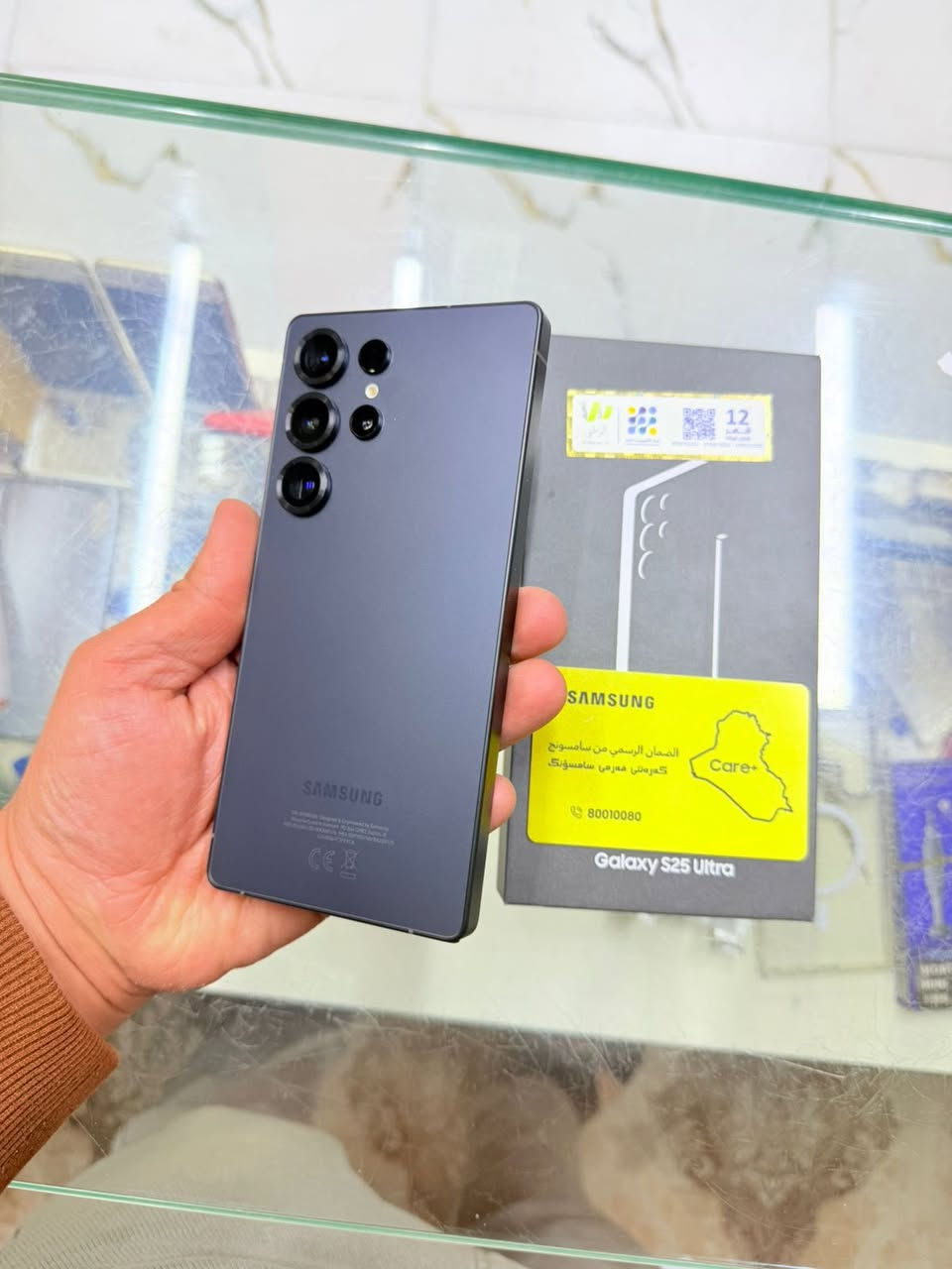 سامسونج اس 25 الترا ابو ضمان كارت شاشة ذاكرة 256 مستخدم يوم واااحد فقط
مفتوح فقط من الكارتون نظافته ١٠٠/١٠٠  
مع العلم سعر الجديد 1425 
((( السعر هذا جهاز جدا مناسب حلو 🔥)))
وشعندك للبيع او مرواس او تشتري كلشي نستقبل راسلني عالخاص عنواني النجف 
*********** رقمي هذا للاستفسار
