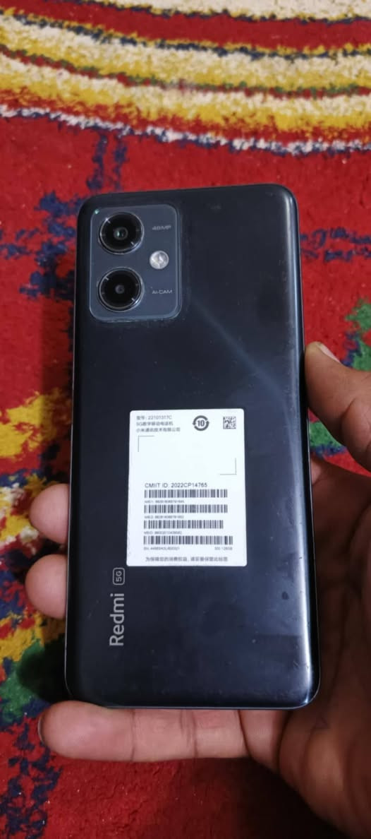 ريدمي نوت 12 5G للبيع ذاكره 128 سعر 115 مكاني كربلاء حي النضال ***********
