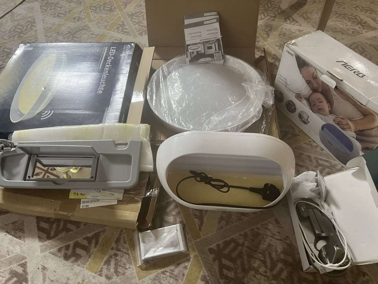 اخوان شلعه  خشنه تصفيه  بسعر مناسب كلش ..
اريد اطلع من الشغله داصفي 

1-گلوب قمر مضيء بس انارته مو قويه 
2-شمسية سياره جديده مادري يا نوع وحدهي ب20 سعرها  دتنباع والله .
3-قانصة حشرات  حجم كبير مهمه كلش وخدميه  للاطفال 
4-شاحن وايرلس وساعه وايربود 
5-ساعة ايد سير جلد رسميه  ..
6-كامرة ويب..
7-درونات عدد ثنين يشتغلن يوجن ضوه بس عاطلات ويحتاجن بطاريات  .. فحم 
8-كلوبات عدد ثنين ع الباتري  وكلوبات زغار ع الكهرباء 
 ثنينهم شغالات 
9-بلورات مربع الشكل ع شكل جام مال ديكور اربع قطع ..
10 -تعديل اضافه وياهن …سبيكر حجم وسط صوت عالي جديده بالجيس 
كل هالشلعه سعرها 20


**إذا كنت صاحب هذا الإعلان وتريد حذفه لأي سبب، رجاءا أرسل رسالة إلى الدعم الفني**