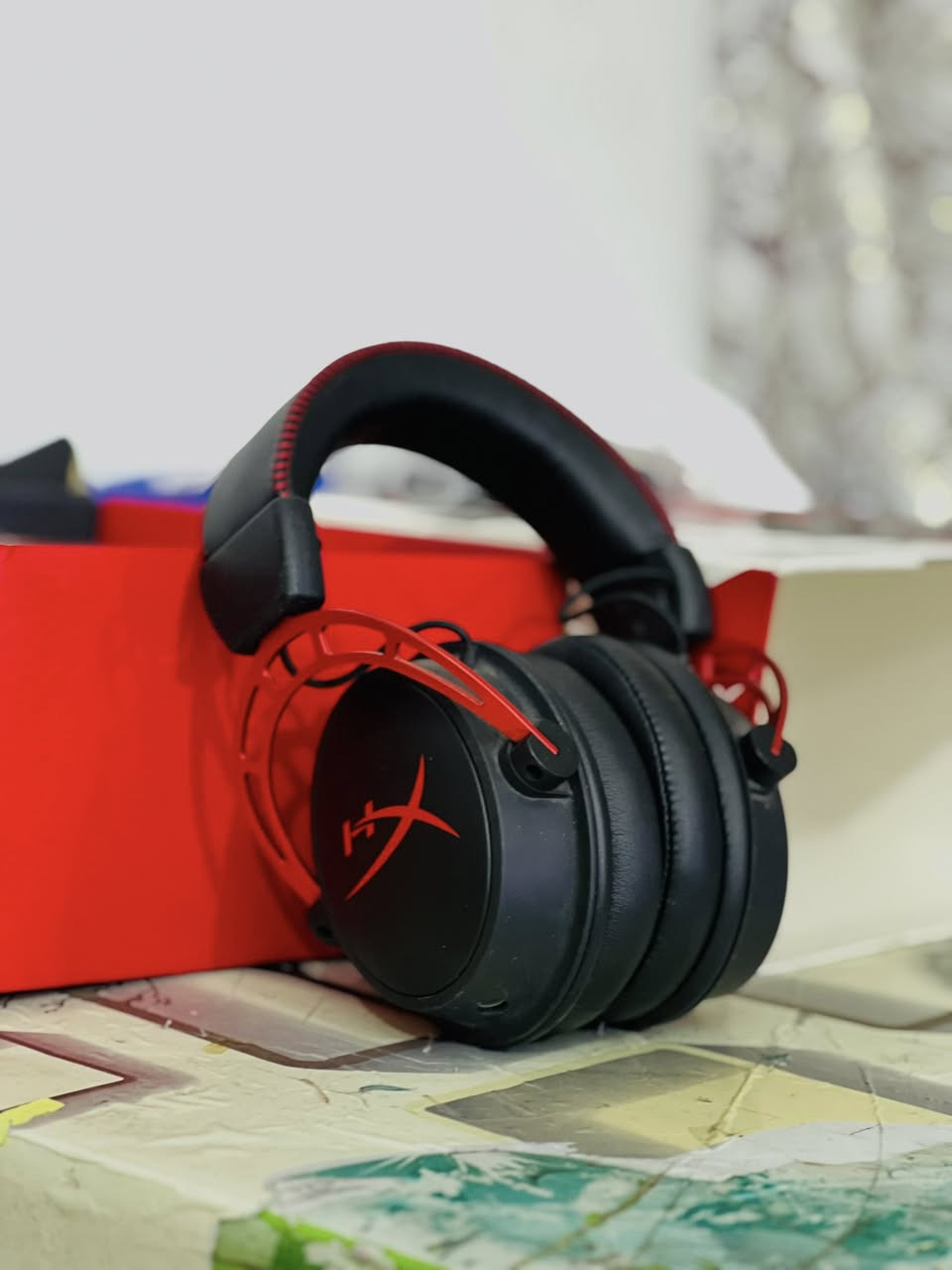 سماعه هايبر اكس الفا جديده كلش مامستعمله أصلا صارلها يومين يمي كل ملحقات مالتها وياها أريدها ب45 توصيل موجود ***********
