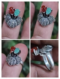 محبس نسائي فضه حجر زمرد اصلي ويماني صياغه تحفه وقديم بغداد حي الجهاد 0...