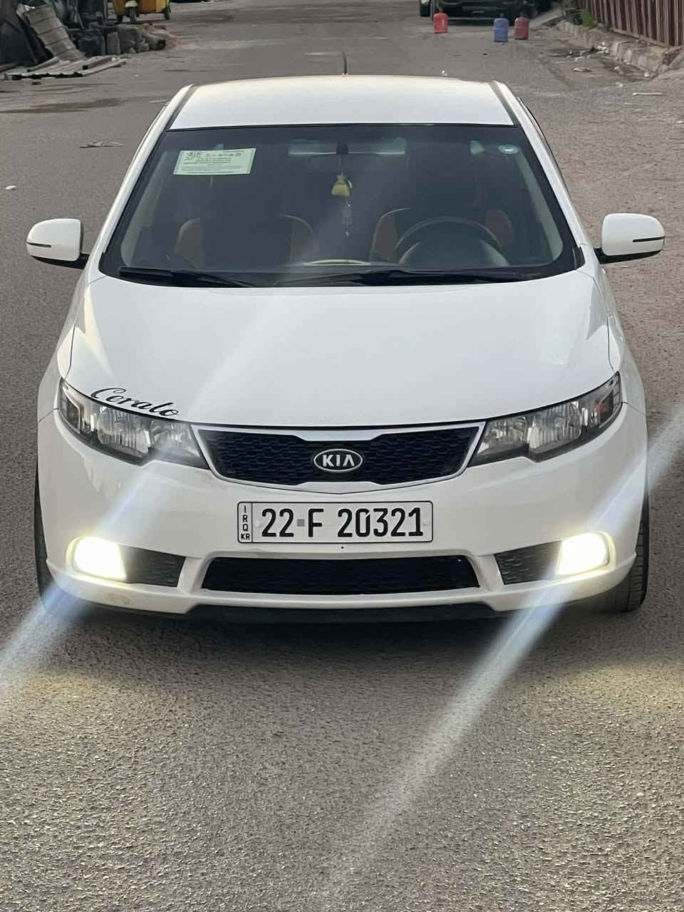 سيراتو ٢٠١٢ خليجي 
سعر ١٠٣ بيهة مجال شراي
بيهة صبغ باب سايق اثر شخط
باقي كلة مكفول سيارة وضع شركة
موصفات نص فول 
تحكم ستيرن جهيتن مانع نزلق
بلوتوث حاكيا يدات نيكل 
شفتات بلستيرن حساسات خلفية
داخل لونين شاير بلمري مري شفط
محرك ١٦٠٠ لا تبخير ولا تنقيص
رقم اربيل دولي بسمي هزة سنوية جديدة
سيارة جاهزة ما بيهة اي نقص 
ماشية ١٥٠ حقيقي
مكان سيارة بغداد الشعب
رقمي***********
