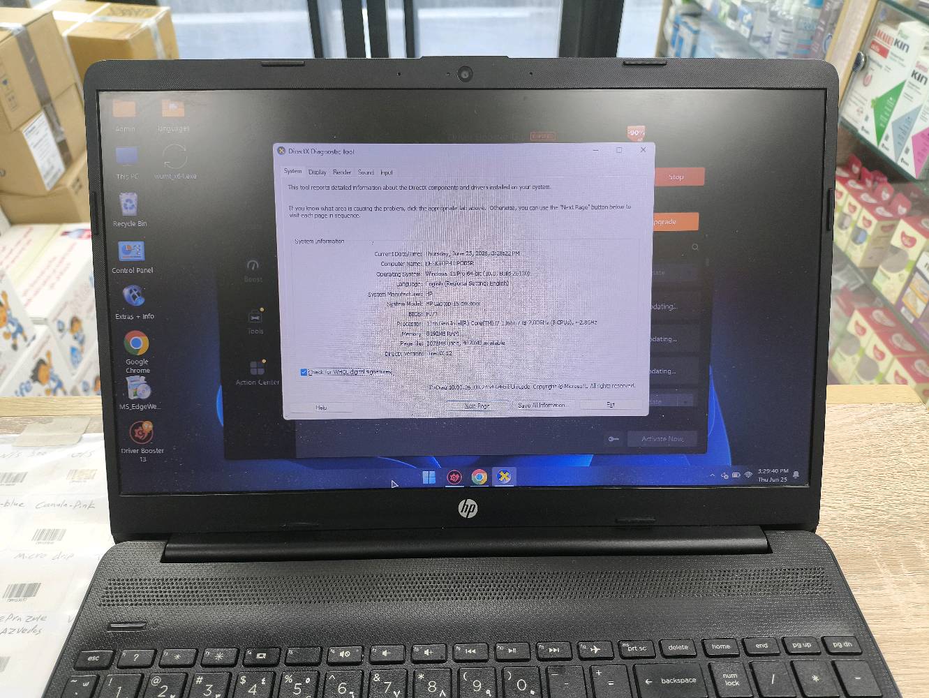 لابتوب hp مستعمل بحالة حيدة جدا الجهاز نسخة الشرق الاوسط و ليس بالة و لا مجدد

المواصفات 
* معالج انتل i7 جيل 11 معالج حديث و مناسب للاستخدام الشخصي و الالعاب
** كرت شاشة nvidia mx 450 2 gb مناسب للبرامج و الالعاب تشغيل اغلب الالعاب
*** رام حجم 8 كيكا نوع ddr4 
**** هارد سريع جدا m.2 nvme 128 gb
***** شاشة بحجم 15.6 
****** بطاية تدوم لمدة ساعتين
