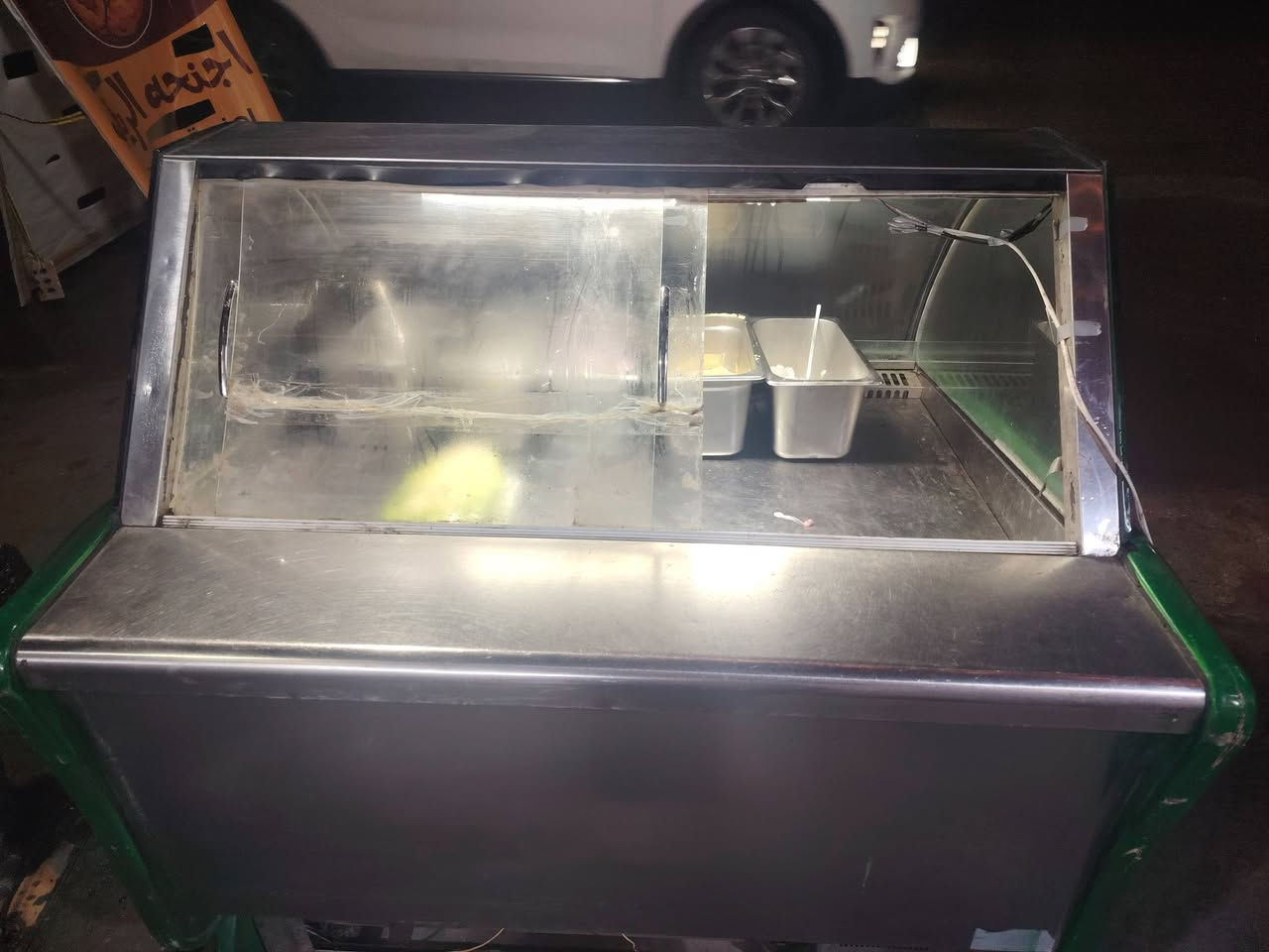 السلام عليكم
عارضه مقبلات وايس كريم  للبيع وياها ٨ بلانكات مجانا

الاستفسار على الرقم ***********

الموقع بغداد الكرادة ساحة الاندلس
