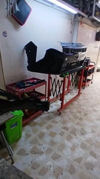 من رخصة الادمن تصليح دعامية امامية  k4 m25 ct وإضافة نص دعاميه الرياش ...