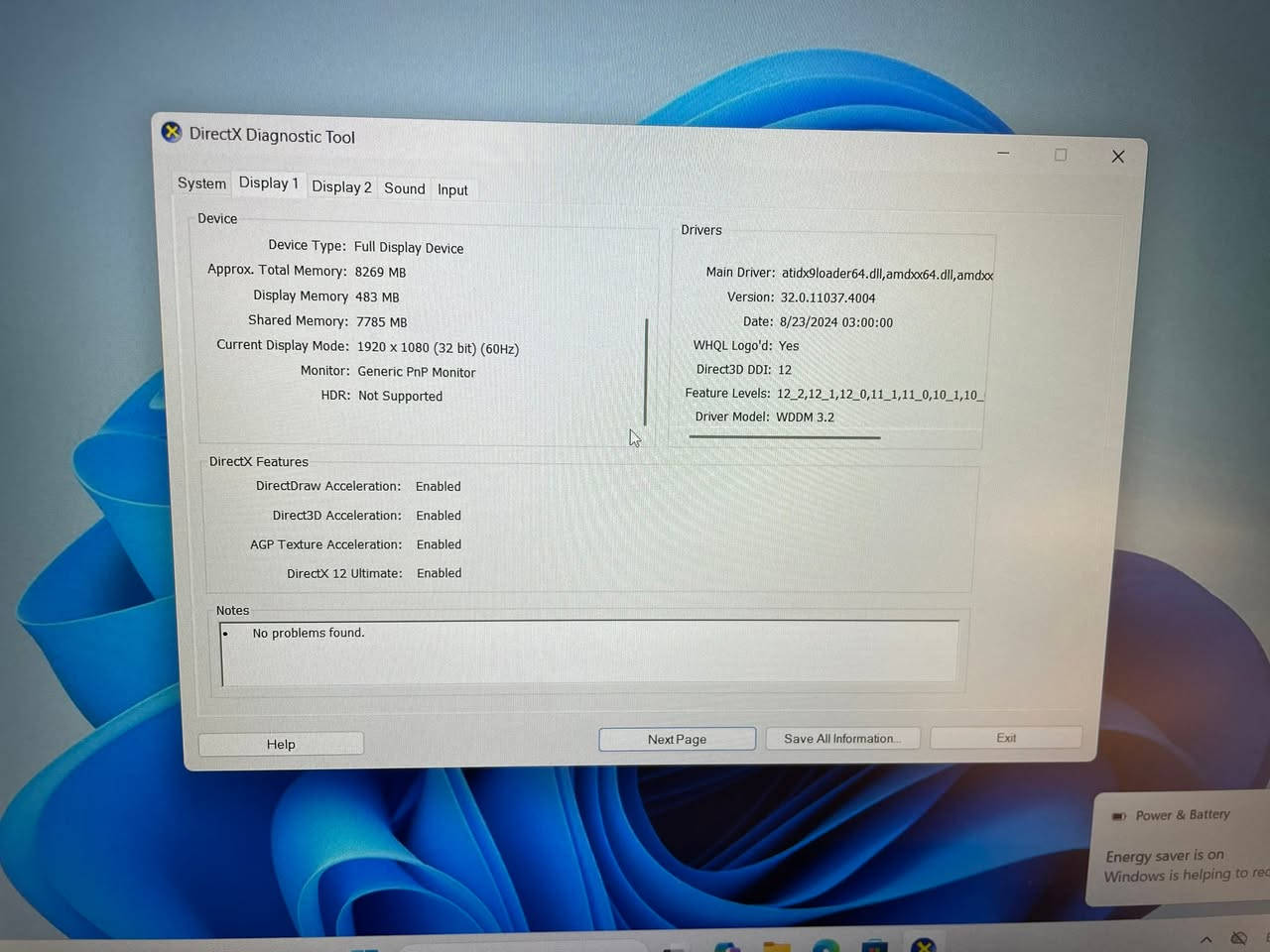 msi Thin A15 B7VF
Ryzen 7 7735HS

RTX 4060 8GB

16GB 4800Mhz

SSD

512GB SSD

15.6 Inch FHD 144Hz

Windows 11 PRO

IQ

1,500,000 دينار عراقي

الابتوب ضربه مابيه


**إذا كنت صاحب هذا الإعلان وتريد حذفه لأي سبب، رجاءا أرسل رسالة إلى الدعم الفني**