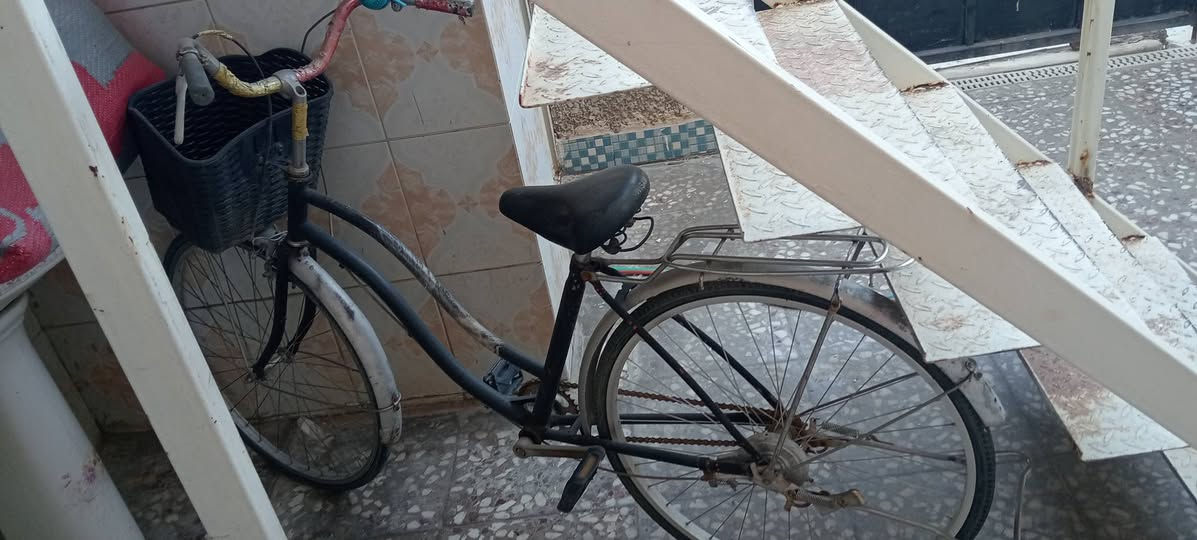 سلام عليكم 
بايسكل بطة حجم 26 
نضيف أمانة الله و رسولة 
بس عوزة  غسل و تنفخ التاير بربع 
كلشي شغال بي بريك أمامي و خلفي و ستاند و زنجيل و كلشي و مامتعوب رايدة ب90 الف و بي مجال مكان بغداد للاتصال ***********
