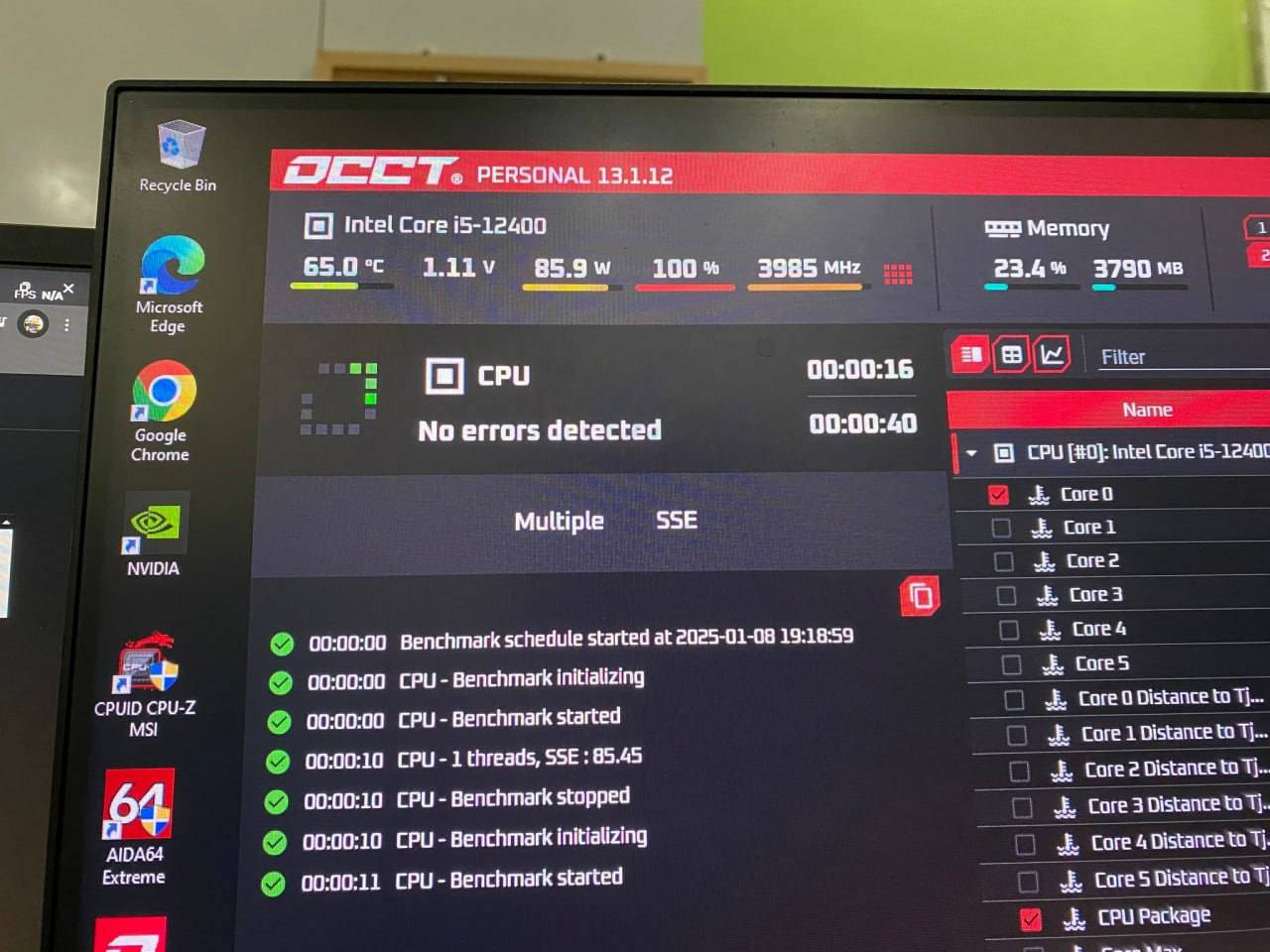 للبيع
كيس مستعمل نظيف استعمال برامج تصميم هندسية وشوية العاب
i5 12400
RTX 3060 Gainward Ghost 12GB
Msi H610m
16GB DDR4 8*2 
M2 - 128GB
HDD WD 1TB
PSU - 650W
WIFI + Bluetooth Card 
حرارة معالج وكارت شاشة موجودة بالصور
السعر :- 800 الف وبيه مجال
سبب البيع :- اريد ابدلهة
توصيل موجود لكن الافضل تجيني تجيك كلشي على ايدك
مكاني بغداد الدورة
كراتين ماكو

مونتر عندي هم  
Lg ultrawide 2k 75hz عود ادزلك تفاصيلهة عالخاص اذا تريدهة


**إذا كنت صاحب هذا الإعلان وتريد حذفه لأي سبب، رجاءا أرسل رسالة إلى الدعم الفني**