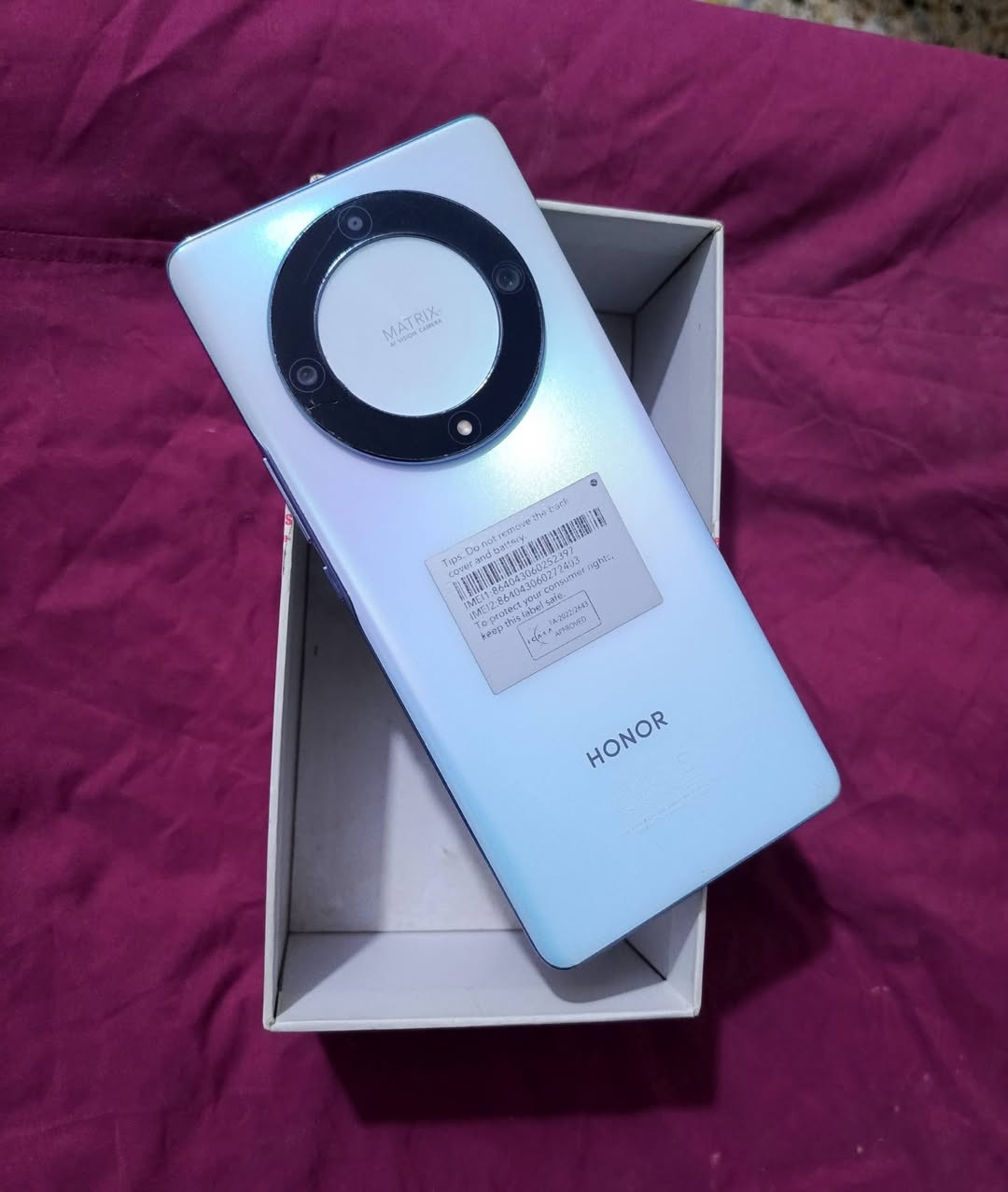 سلام عليكم للبيع هونر a9x ذاكرة 256 رام 8 استخدام شخصي مامفتوح نهائي نضافة واضحه فقط طخة بسيطة بالكلاس ممبينة ولا مثرة ع شي بدون غراض سعر 150 مجاله قليل رجا بدون احراج مكان بغداد الشعله ماعندي توصيل رقمي ***********
