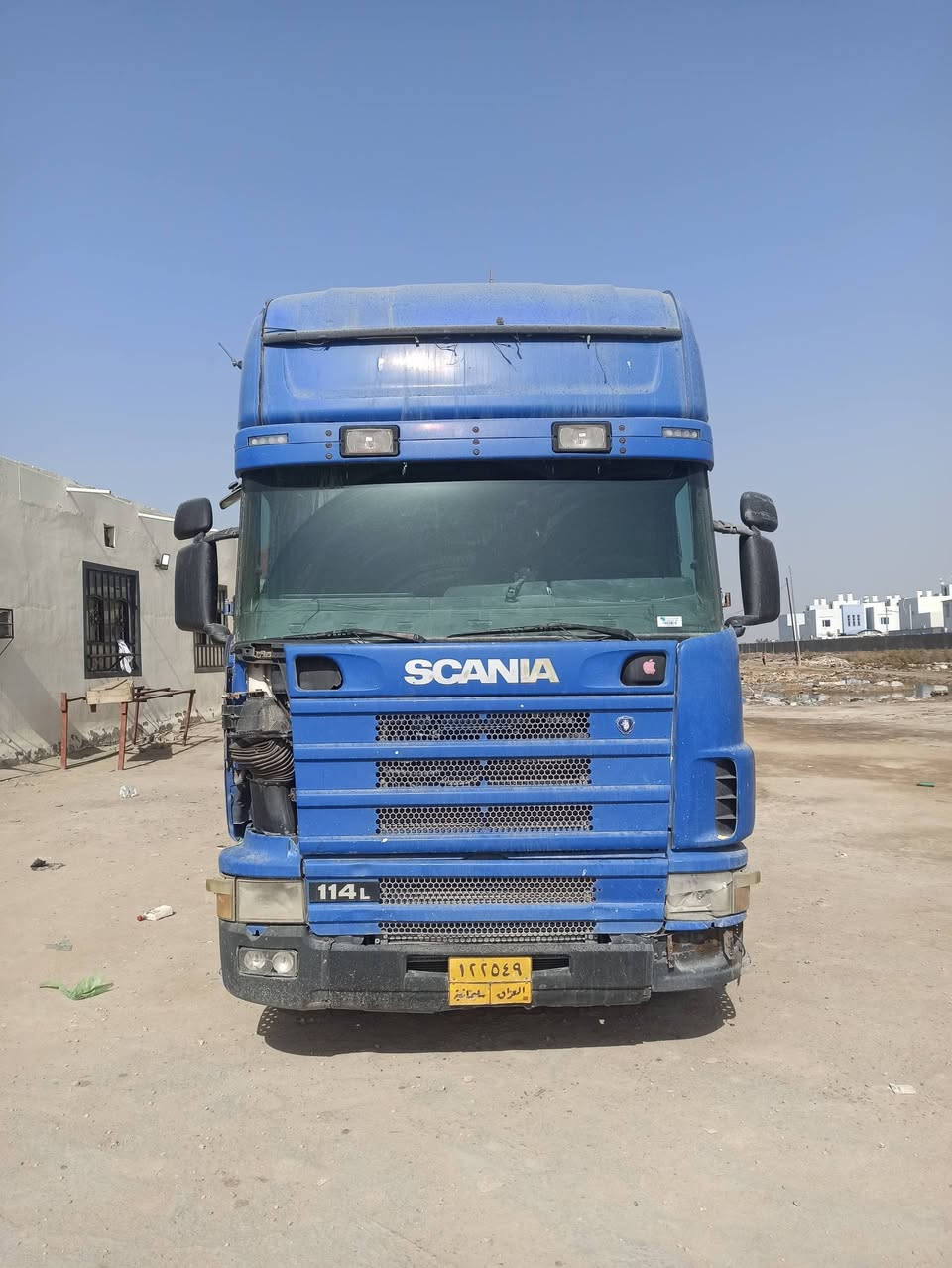 السلام عليكم ورحمه الله وبركاته سكانيه ٢٠٠٥ رقم سليمانيه مربوطة عربانتهة عليهة اربع محاور مصفرة غرايم دناكير سكانيه 
تفاصيل *********** اتصال + واتساب
