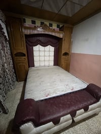 تخت نوم • سرير مع دوشك • تخت خشب • سرير كامل • غرفة نوم • اثاث مستعمل ...