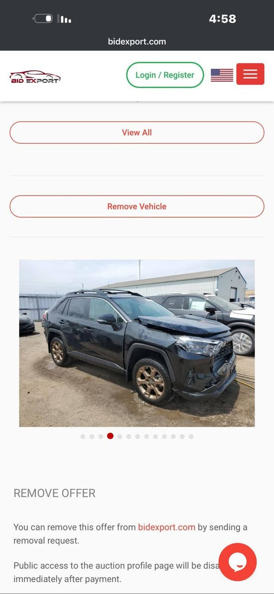 راف فور هاي برد فول مواصفات بصمه فتحه  مكان كركوك السعر 240 وبيها بدون رقم كاتي بعده  بدون ***********وصور الحادث بلمنشور
