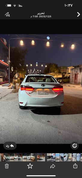 السلام عليكم كورلا ساز ٢٠١٩ جاهزه للبيع السياره 
سلايد روف 
كير اوتوماتك 
ويل كب 
اشاير بالمري 
كشافات
شاشه آندرويد
موضح بالسونار 
التواجد كراده خارج 
***********
