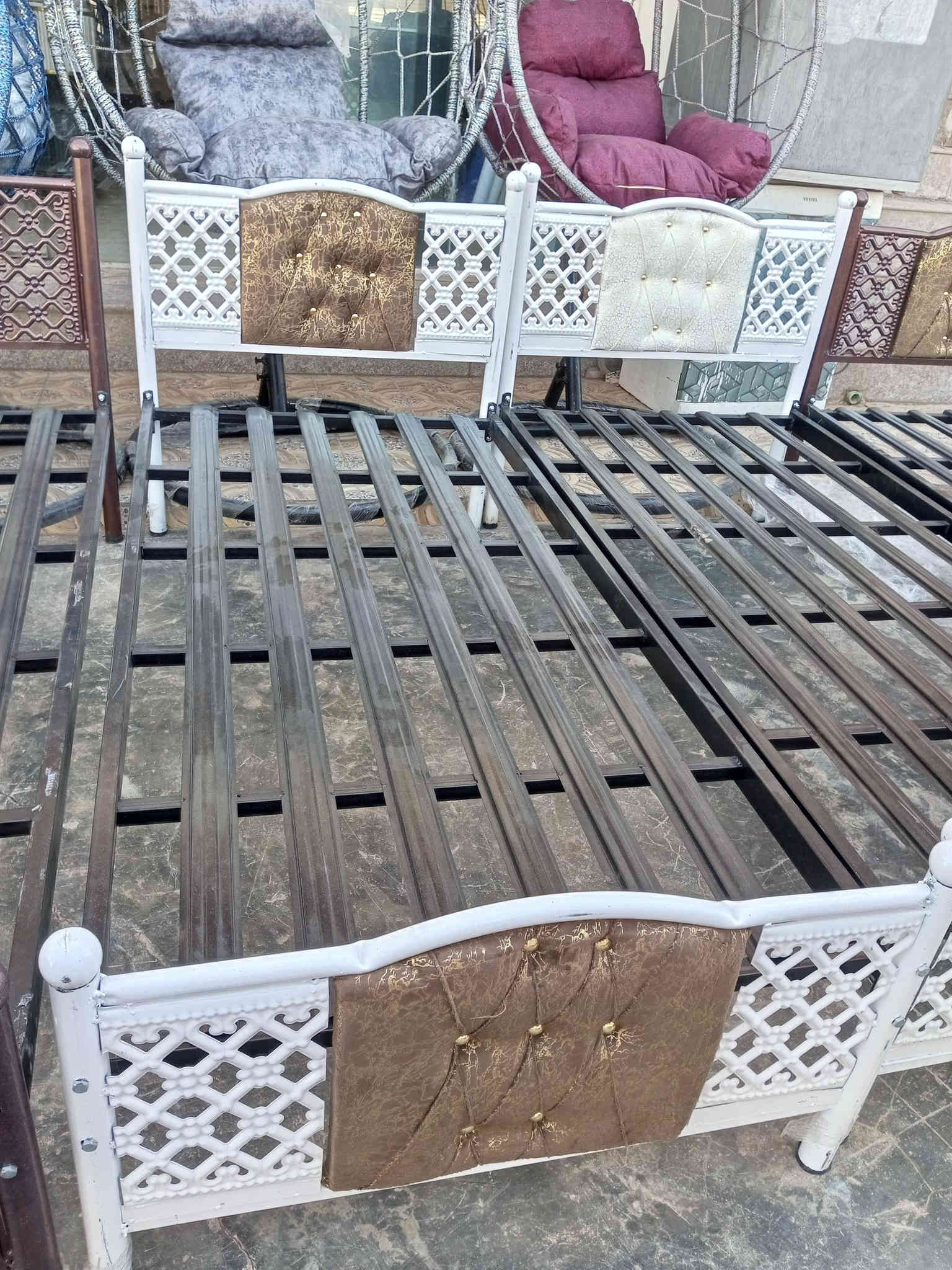 معرض ابو عبدالله للاثاث المنزلي 🔥 تم وصول وجبه جديده من سرير حديد حجم كبير متوفر جميع الوان بيه   زورونا تجدون ما يناسبكم العنوان تكريت الديوم مقابل مطعم المذاق بلقرب من اسواق الزوبعي للاستفسار خاص او اتصال *********** متوفر وتساب
