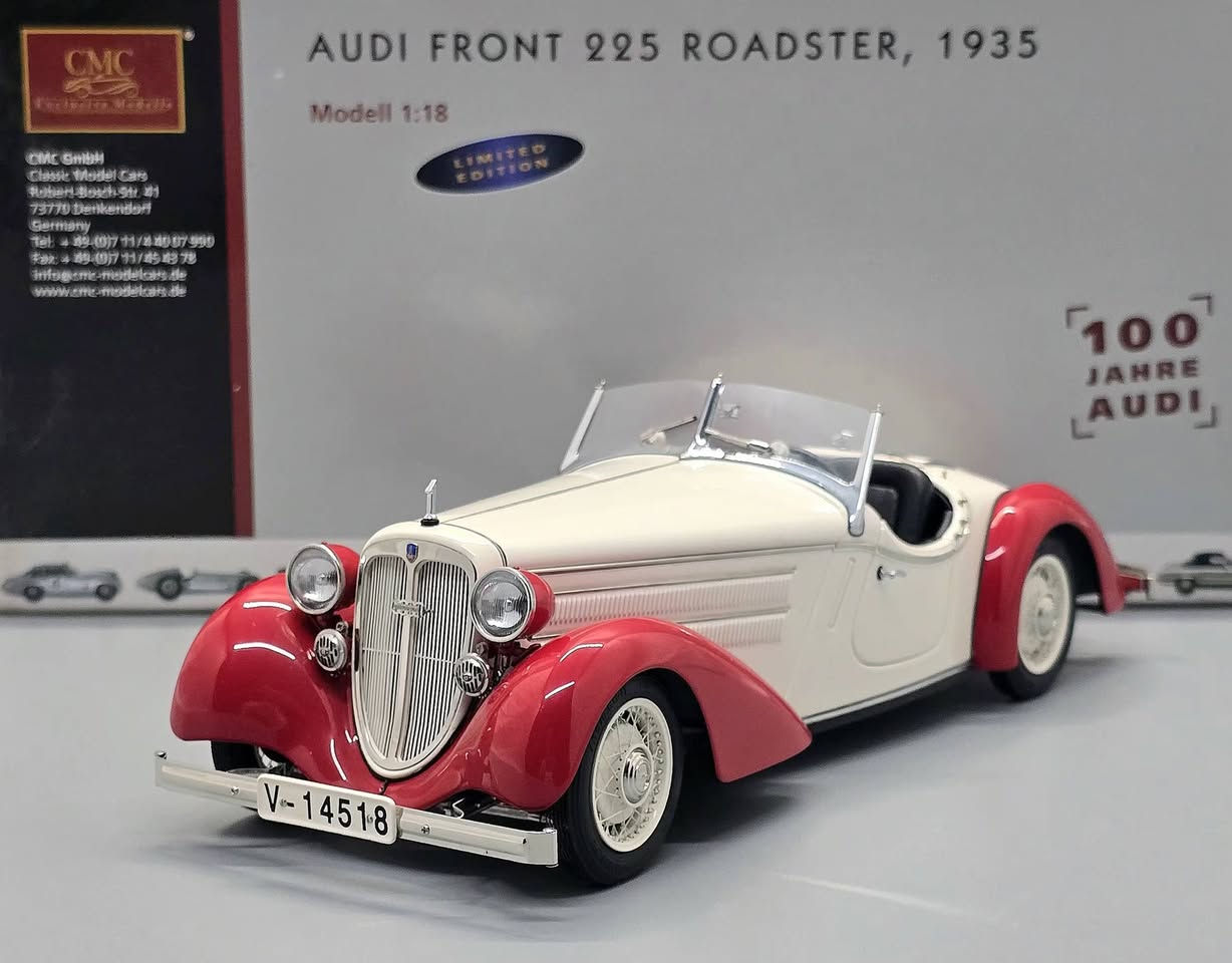Audi Front 225 Roadster 1935 1/18 CMC


**إذا كنت صاحب هذا الإعلان وتريد حذفه لأي سبب، رجاءا أرسل رسالة إلى الدعم الفني**