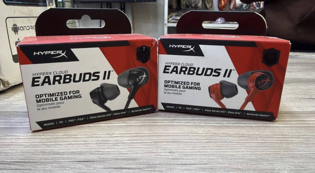 HYPER X OPEN BOX
CLOUD II - 75
CLOUD III - 95
ALPHA - 60
ALPHA S - 70
STINGER 2 - 40
STINGER 🛜  - 40
EARBUDS II - 40
خدمة توصيل جميع المحافظات
5 الالف


**إذا كنت صاحب هذا الإعلان وتريد حذفه لأي سبب، رجاءا أرسل رسالة إلى الدعم الفني**