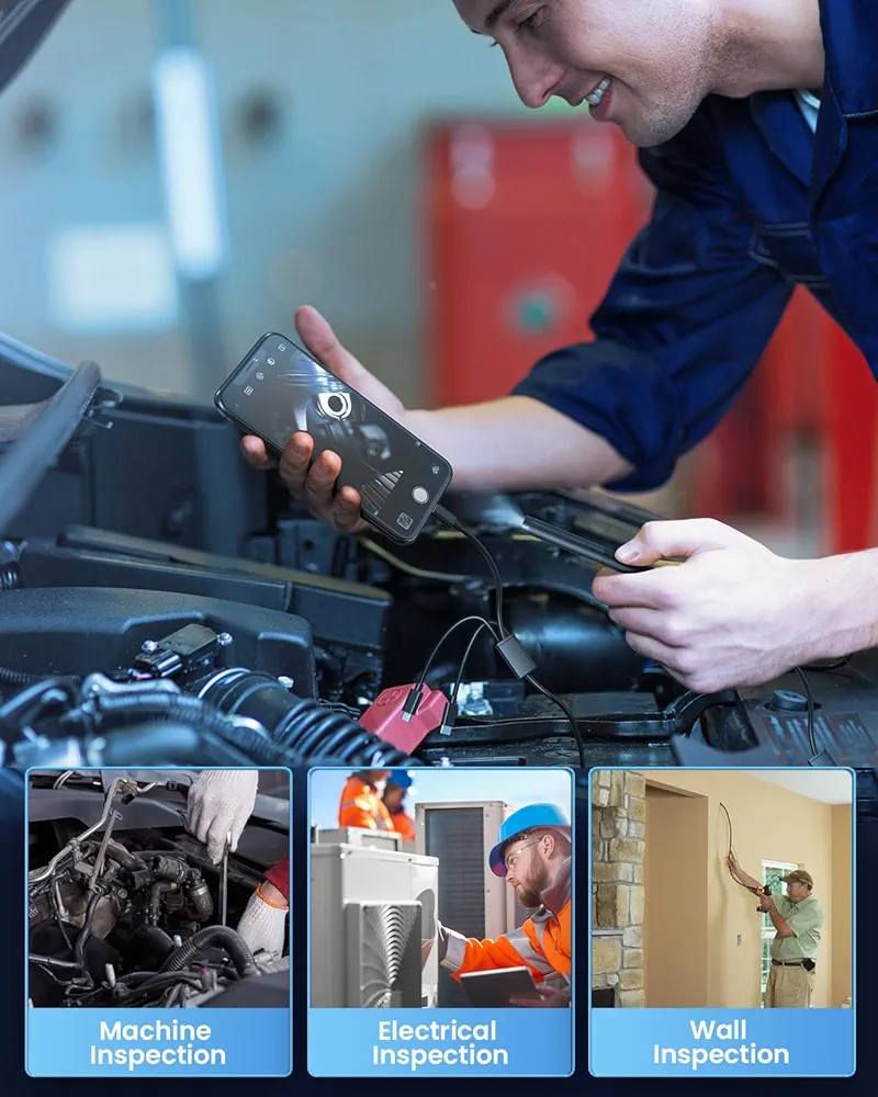 🚨 90٪ من الأعطال تگدر تشوفها بدون ما تفك أي قطعة!

🔎✨ كاميرا الفحص الذكية – Industrial Endoscope
الأداة اللي قلبت طريقة الصيانة وصارت ترند بين الفنيين وأصحاب السيارات.

😮 بس أدخل الكاميرا… وتشوف المشكلة مباشرة على موبايلك!

🔥 ليش الناس تشتريها؟
✅ تصوير مباشر HD داخل الأماكن الضيقة
✅ اتصال  وايرلس (Wireless) — تربط مباشرة مع الهاتف 📱 او واير (يتوفر نوعين من المنتج) حسب رغبة الزبون
✅ تعرف مكان العطل قبل ما تدفع تصليح عشوائي
✅ مقاومة للماء IP67 (تشتغل داخل الأنابيب والمجاري)
✅ إضاءة LED قوية للرؤية داخل الظلام
✅ سلك مرن يوصل لأصعب الأماكن
✅ تشغيل سريع خلال ثواني
✅ منتج أصلي مع ضمان

🧰 تستخدمها بـ:
✔ فحص محركات السيارات  🚗
✔ كشف انسداد المجاري 🚿
✔ صيانة المكيفات وفحص فريز السيارة بدون فتح الدشبول 👨‍🔧
✔ الأعمال الكهربائية
✔ البحث عن القطع الساقطة

💡 وفّر وقت + جهد + فلوس… واعرف المشكلة بنفسك قبل أي تصليح.
وياها جنطتها وكل التحويلات الممكن تحتاجها 🧰

📦 جاهزة للاستخدام فوراً 
🚚 توصيل لجميع المحافظات

🔥 الكمية محدودة 
📩 احجز الآن وخلي الصيانة أسهل من أي وقت!


**إذا كنت صاحب هذا الإعلان وتريد حذفه لأي سبب، رجاءا أرسل رسالة إلى الدعم الفني**